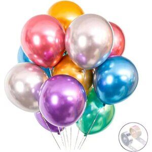 100pcs Metallic Balloons 12 Inch Birthday Party Wedding Baby Shower Decoration